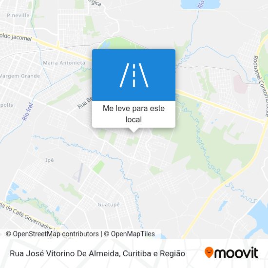 Rua José Vitorino De Almeida mapa