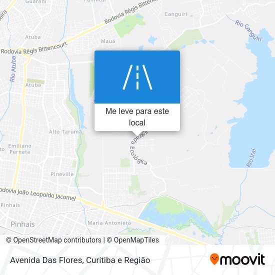 Avenida Das Flores mapa