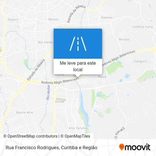 Rua Francisco Rodrigues mapa
