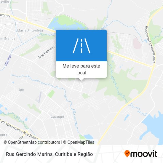 Rua Gercindo Marins mapa