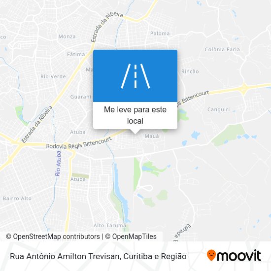 Rua Antônio Amilton Trevisan mapa