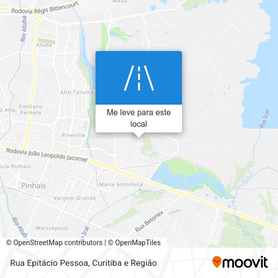 Rua Epitácio Pessoa mapa