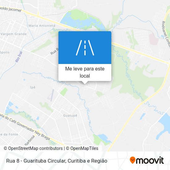 Rua 8 - Guarituba Circular mapa