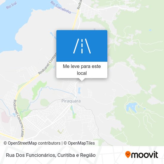 Rua Dos Funcionários mapa