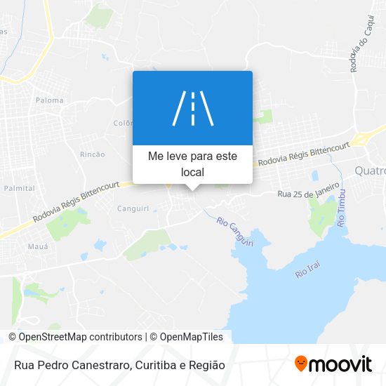 Rua Pedro Canestraro mapa