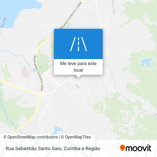Rua Sebastião Santo Gaio mapa