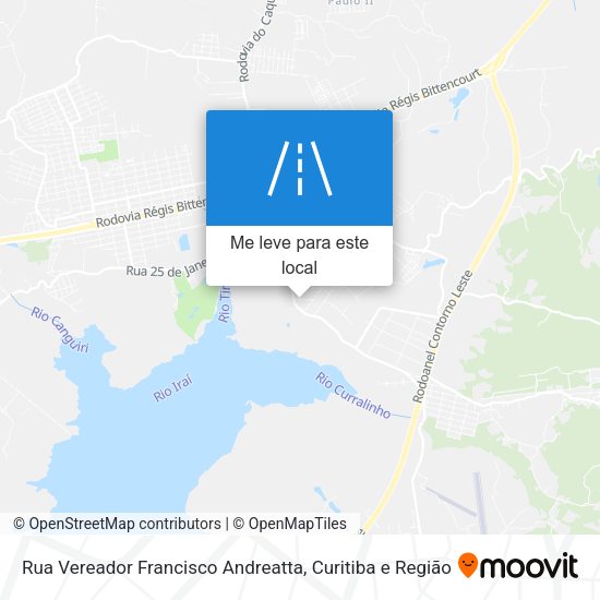 Rua Vereador Francisco Andreatta mapa