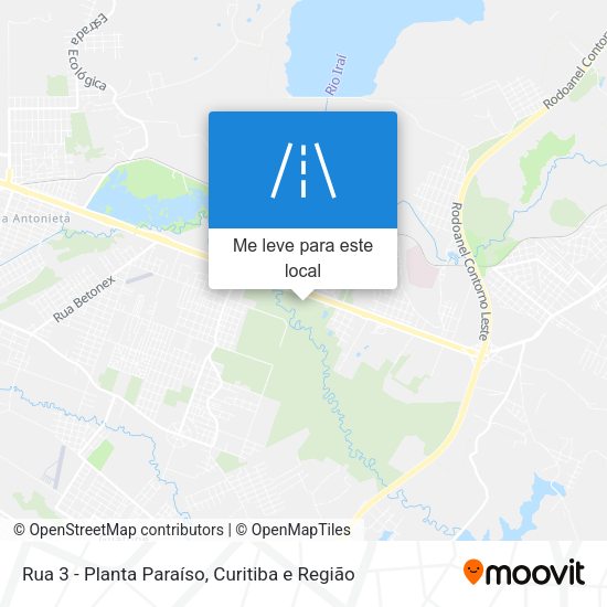 Rua 3 - Planta Paraíso mapa