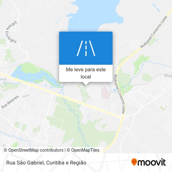 Rua São Gabriel mapa