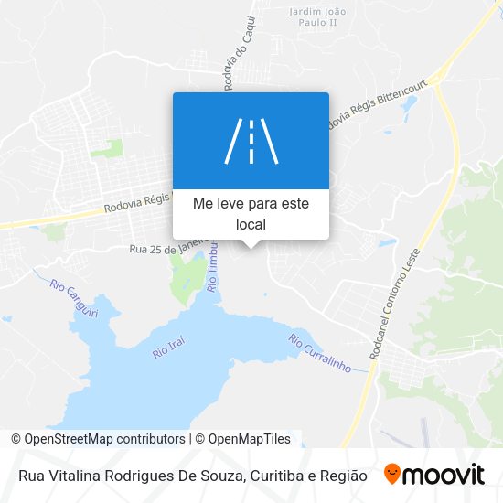 Rua Vitalina Rodrigues De Souza mapa