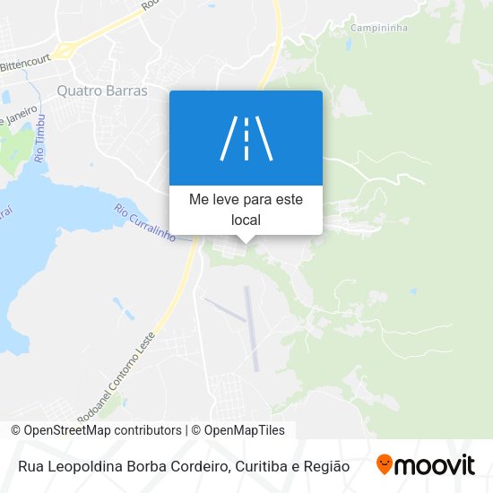 Rua Leopoldina Borba Cordeiro mapa