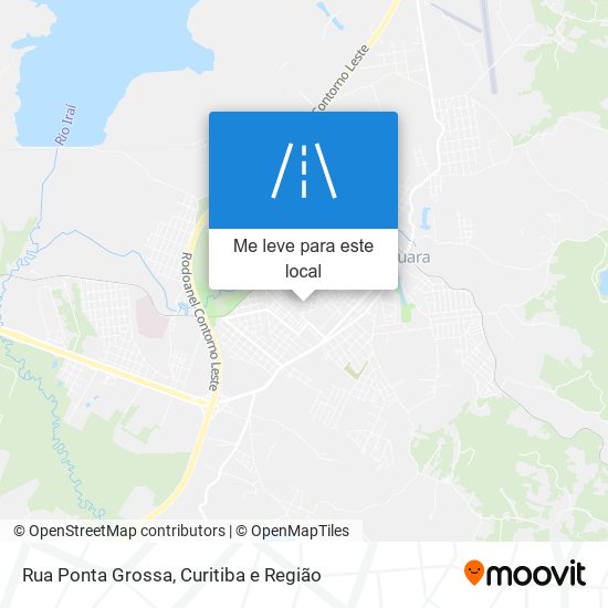 Rua Ponta Grossa mapa