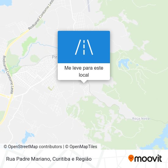 Rua Padre Mariano mapa