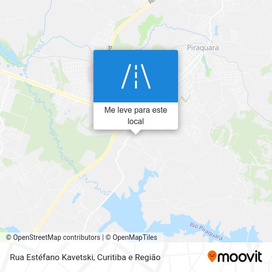 Rua Estéfano Kavetski mapa