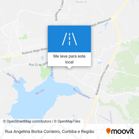 Rua Angelina Borba Cordeiro mapa