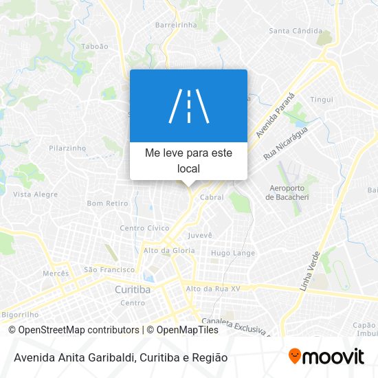 Avenida Anita Garibaldi mapa