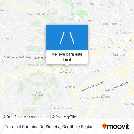 Terminal Campina Do Siqueira mapa