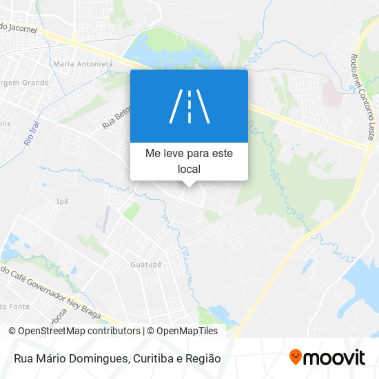 Rua Mário Domingues mapa