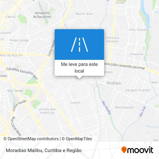 Moradias Malibu mapa