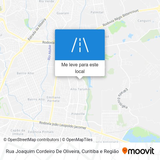 Rua Joaquim Cordeiro De Oliveira mapa