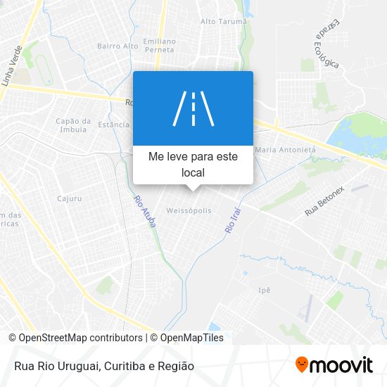 Rua Rio Uruguai mapa