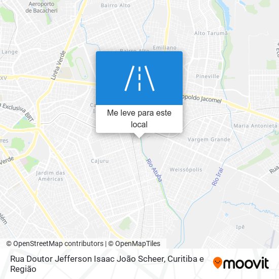 Rua Doutor Jefferson Isaac João Scheer mapa