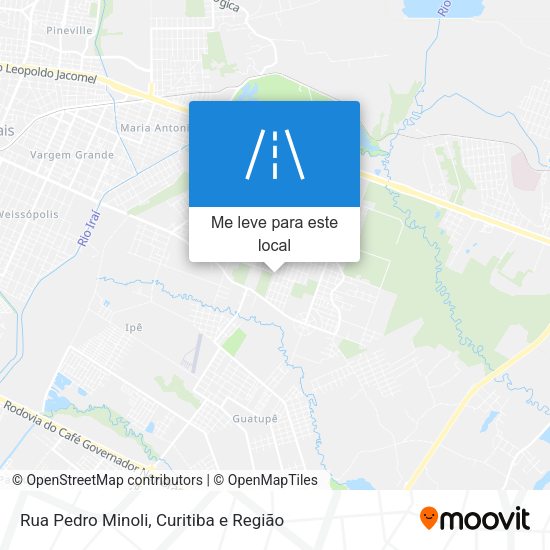 Rua Pedro Minoli mapa