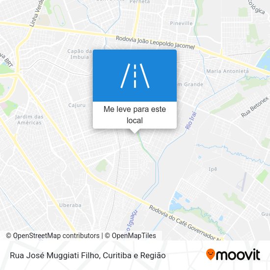 Rua José Muggiati Filho mapa