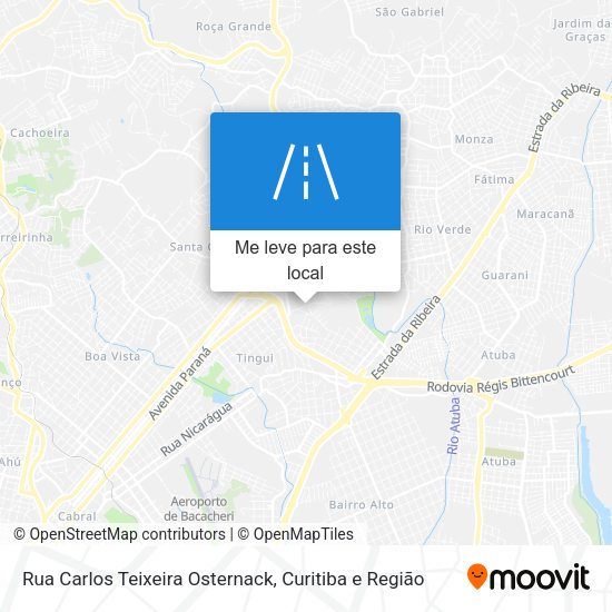 Rua Carlos Teixeira Osternack mapa