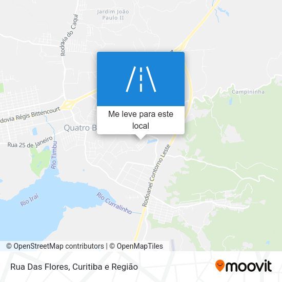 Rua Das Flores mapa