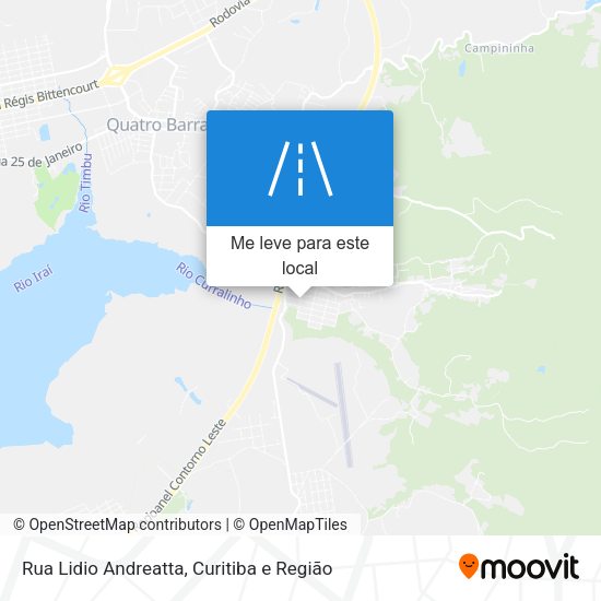 Rua Lidio Andreatta mapa