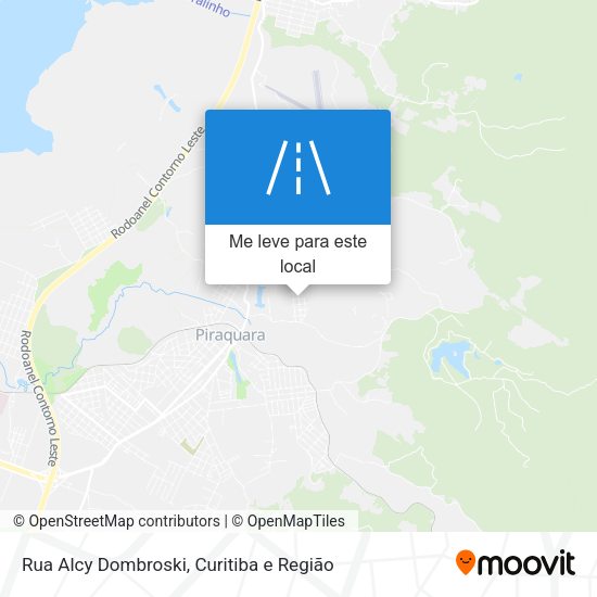 Rua Alcy Dombroski mapa