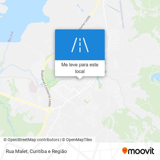 Rua Malet mapa