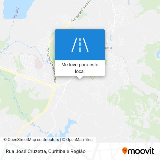 Rua José Cruzetta mapa
