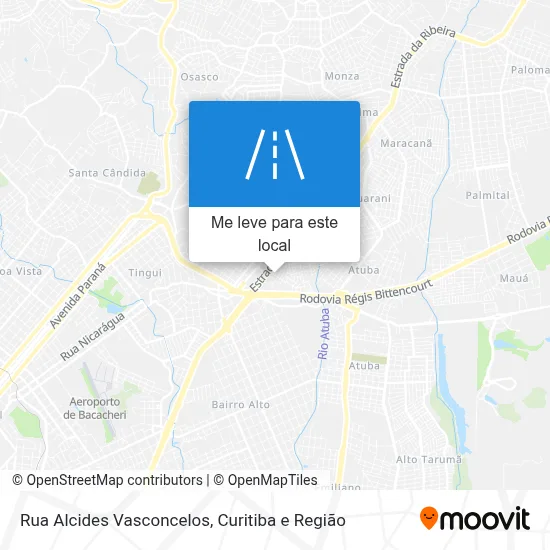 Rua Alcides Vasconcelos mapa