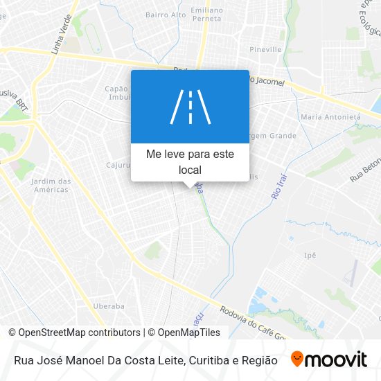 Rua José Manoel Da Costa Leite mapa