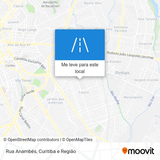 Rua Anambés mapa