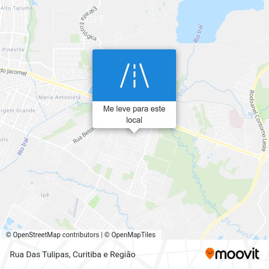 Rua Das Tulipas mapa
