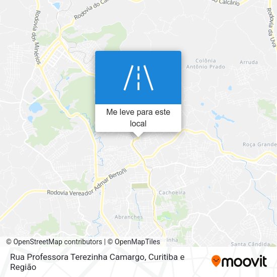 Rua Professora Terezinha Camargo mapa