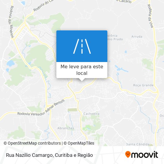 Rua Nazilio Camargo mapa