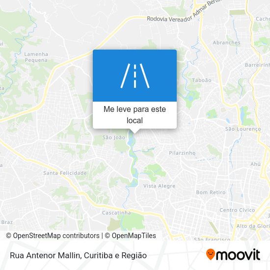 Rua Antenor Mallin mapa