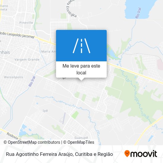 Rua Agostinho Ferreira Araújo mapa