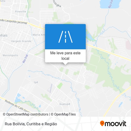 Rua Bolívia mapa