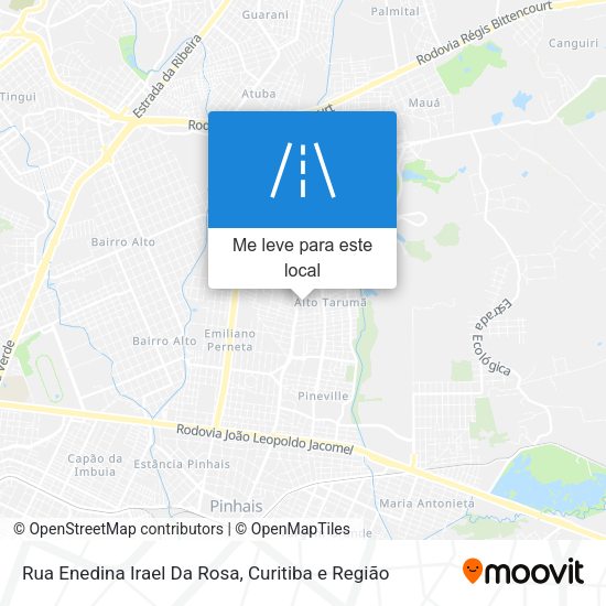 Rua Enedina Irael Da Rosa mapa