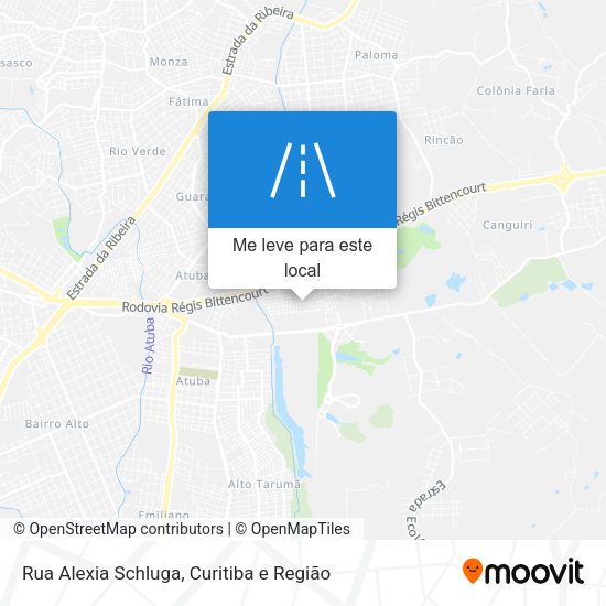 Rua Alexia Schluga mapa