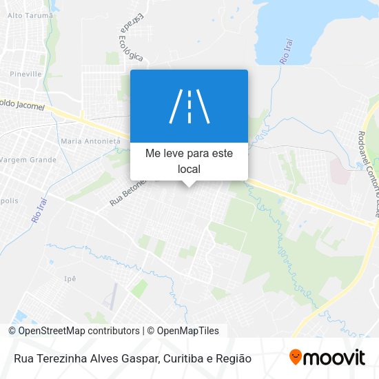 Rua Terezinha Alves Gaspar mapa