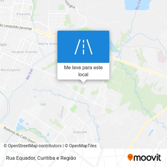 Rua Equador mapa