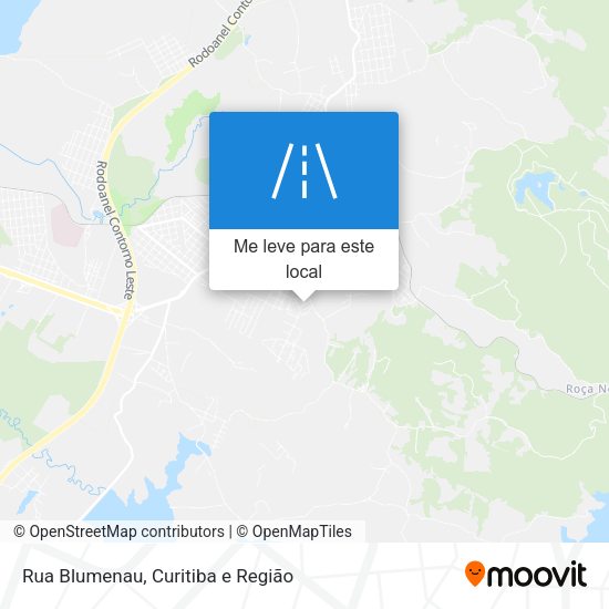 Rua Blumenau mapa