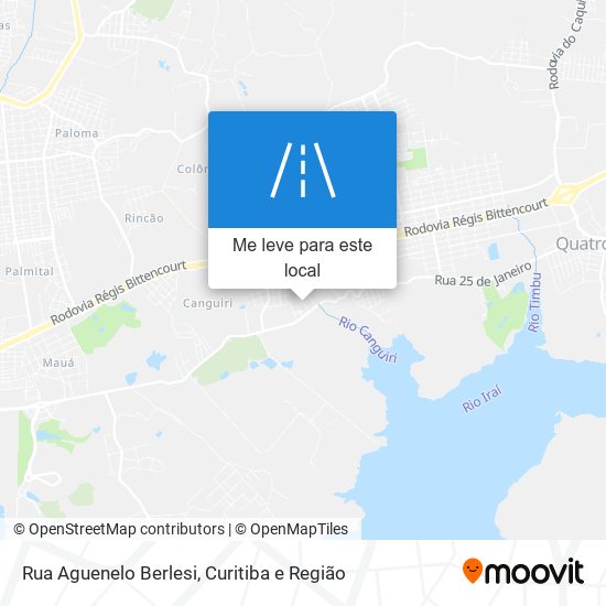 Rua Aguenelo Berlesi mapa