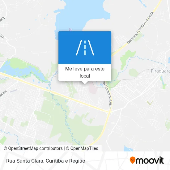 Rua Santa Clara mapa